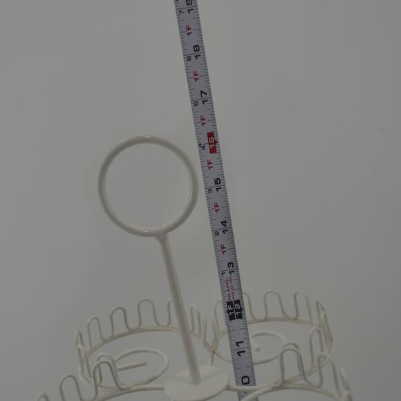 Cupcake Stand White Metal 3 Tier Holds 18 Wedding Party Pastry - Picture 6 of 13